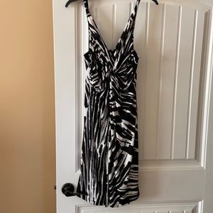 Boston Proper Black and White Knot Dress Size 12